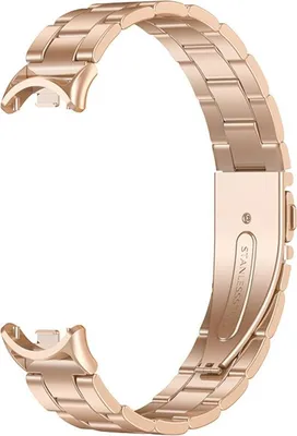 Immagine prodotto di INF Cinturino in metallo per Xiaomi Mi Band 8/9/10 - Acciaio Inox, Design a Molla Oro rosa