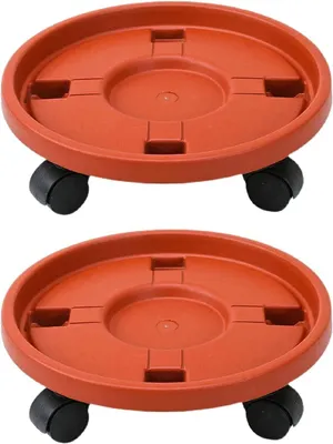 Zdjęcie produktu dla Omgoods - 2 sztuki, solidne rolki do roślin na kółkach, 30 cm