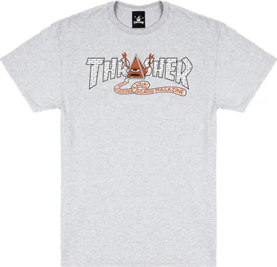 Produktbild von Thrasher Pyramid Kurzarm-t-shirt Grau S Herren Grau S