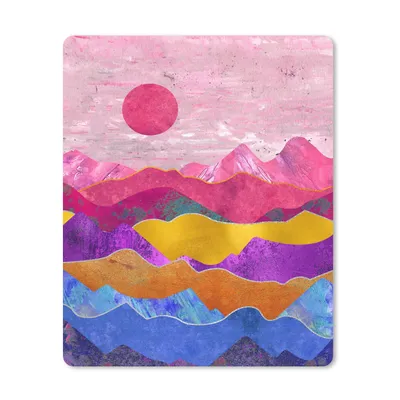 Obrázok produktu pre Podložka pod myš - Bi - Ružová - Mramor - 30x40cm - Rohožka pod myš