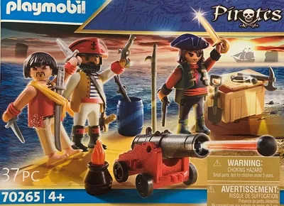 Produktbild von PLAYMOBIL Pirates 70265 / 5136 Piratenkommando 3 Piraten mit Kanone