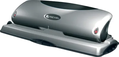Produktbild von Rexel Vierfachlocher P425 Stanzleistung: 25 Blatt silber / schwarz