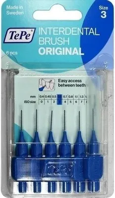 Produktbild von TEPE Interdentalbürste 0,6mm blau