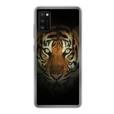 Produktbild von MuchoWow® Handyhülle Schutzhülle Hülle für Samsung Galaxy A41 Tiger - Licht - Augen Silikon Softcase Handy Hülle - Mobiltelefon