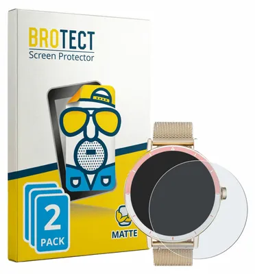 Produktbild von 2x BROTECT Schutzfolie für Keeponfit Smartwatch 1.27" Displayschutz Displayschutzfolie Folie Matt Entspiegelungsfolie