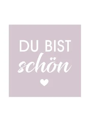 Produktbild von Gruß- und Memokarte "Du bist schön"