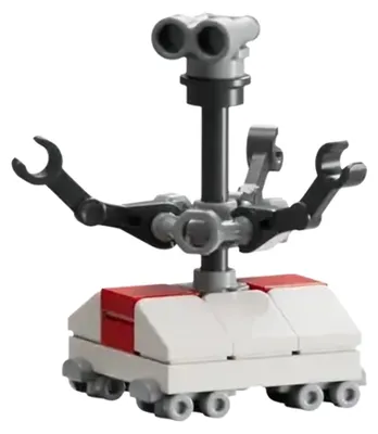 Image de LEGO Minifigurine Treadwell Droid - Corps blanc et rouge, gris clair (sw1446)