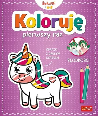 Image de Kolorowanka Słodkości z Grubym Obrysem dla Najmłodszych