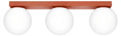 Produktbild von Deckenleuchte YOLI 3 ockerrot 3xG9 8W Stahl/Glas 14.5x12x50cm Sollux Lighting