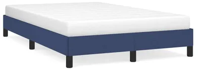 Produktbild von vidaXL Bettgestell ohne Matratze Blau 120x190 cm Stoff