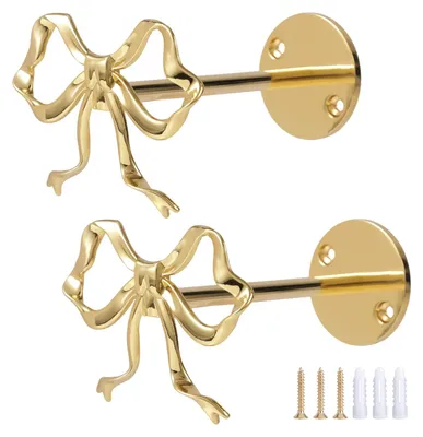 Gardinenhalter aus Metall, gold, 2 Stück, 9,6x6,4 cm