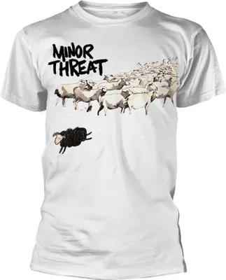 Produktbild von Minor Threat - "Out Of Step" T-Shirt für Herren/Damen Uni PH1810 (M) (Weiß)