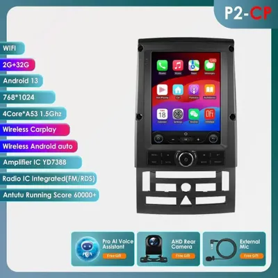 Zdjęcie produktu dla Radio samochodowe 9,7 cala - odtwarzacz multimedialny z systemem Android - nawigacja GPS - CarPlay i Android Auto - łączność 4G i Wi-Fi
