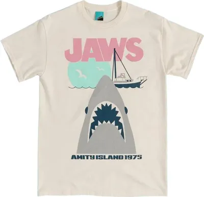Obrázek produktu pro Jaws - Tričko pánské/dámské uni, bavlna TT1022 (M) (přírodní bílá)