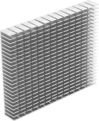 Image de Dissipateur de chaleur Aluminium Refroidisseur Radiateur 150x120x20mm pour CPU Amplificateur PCBBlanc