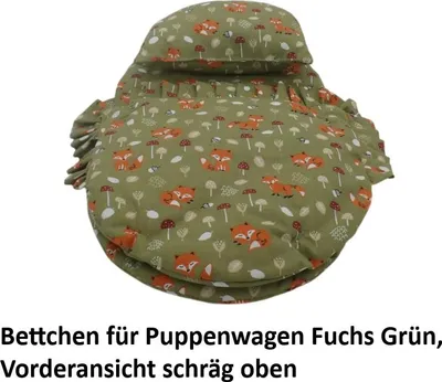 Produktbild von Bettchen für Puppenwagen Fuchs Grün