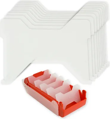 Produktbild von TimeTEX Trenner für Karteikasten Kunststoff A8, 10er Set