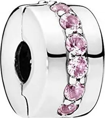 A close-up studio shot of a Pandora charm.