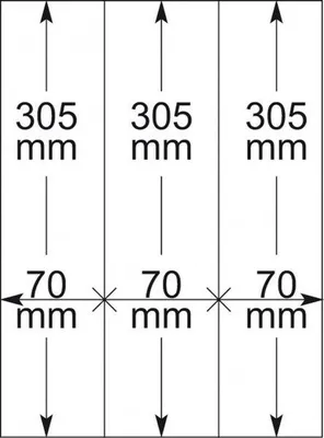 Produktbild von Lindner 802122P T-Blanko-Blätter - 10er-Packung