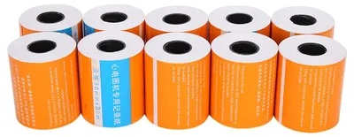 Zdjęcie produktu dla 10 sztuk papieru termicznego do elektrokardiografu, papier do druku maszynowego, papier do rysowania, 50 mm x 30 m