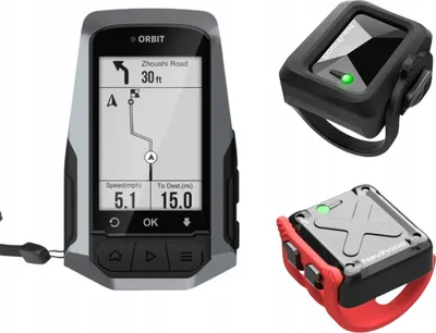 Obrázok produktu pre Počítadlo Cyklistický Počítač Navigácia Gps + Snímače Kadencie Na Bicykli Sada