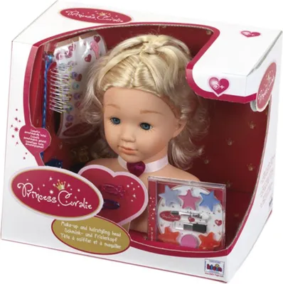 Produktbild von Klein Klein Princess Coralie Stylingkopf Spielzeug Make-up Kopf blond rosa