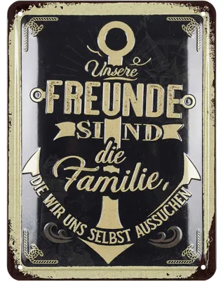 Produktbild von LANOLU Retro Blechschilder, vintage Metallschilder mit Sprüchen als Wanddeko für Küche und Garten, Shabby Chic Deko Farmhouse 15x20cm