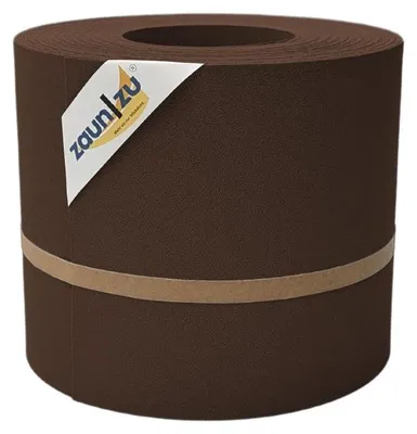 Produktbild von ® Sichtschutzstreifen zaun|zu PREMIUM 26m Rolle PP Zaunblende für Doppelstabzaun Braun, 26m