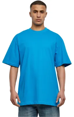 Productafbeelding van Urban Classics heren t-shirt met korte mouwen, model Ifio, kleur turquoise, maat S