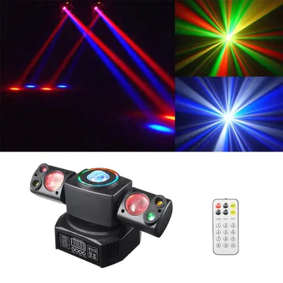 Zdjęcie produktu dla Światło efektowe LED - BY-60W, oświetlenie sceniczne 4-w-1 - 60 W - RGBW - DMX512 z 20 kanałami - stroboskop - sterowanie muzyką - idealne dla DJ-ów i na scenę