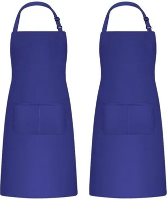 Obrázok produktu pre Ibenzoa® Nastaviteľné kuchárske a záhradnícke zástery, 2-dielna sada, unisex, 70 × 75 cm, vodoodolná povrchová úprava, 2 vrecká (31 × 18 cm), nastaviteľný popruh