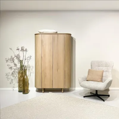Productafbeelding van Livingfurn Kabinet Tobago Naturel Eikenfineer 180cm