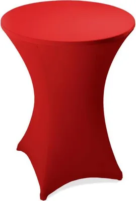 Produktbild von Stehtischhusse Stretch Stehtisch Ø 60 cm Tisch Husse Bistrotisch Rot