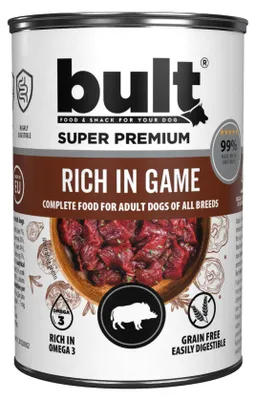 Obrázek produktu pro BULT | Krmivo pro psy - Konzervované krmivo pro psy, divočina - Konzerva BULT, 400 g - Kompletní krmivo pro psy - Prémiové krmivo pro psy