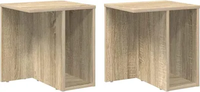 Obrázek produktu pro Odkládací stolek 2 pcs Sonoma dub 37 x 32 x 40 cm