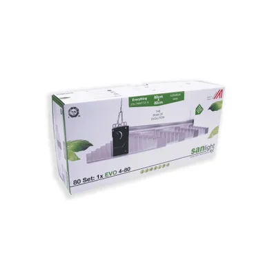 Produktbild von SANlight EVO 4-80 1.5 Set, LED Grow-Lampe, inkl. Hangers, Netzkabel, M-Dimmer, 725 µmol/s, 265W