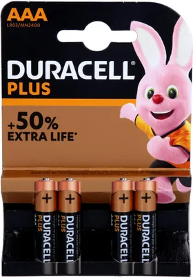 Produktbild von Batterie Micro LR03 AAA MN2400 DURACELL PLUS, 4 St
