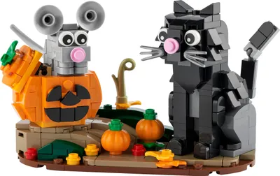 Produktbild von LEGO Iconic Katz und Maus an Halloween, Bausatz, 9 Jahr(e), Kunststoff, 0 Stück(e), 239 g