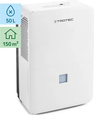 Produktbild von Trotec TTK 33 E Design-Luftentfeuchter 14L/24h für Räume bis 15m² Wäschetrocknungsfunktion & LED-Farbanzeige