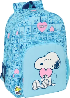 Produktbild von Schulrucksack Snoopy Love Blau 30 x 46 x 14 cm