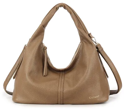 Image de Sac à main en simili cuir A - Couleur taupe