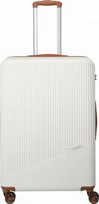 Produktbild von travelite Bali 4W Trolley L / M / S White / Cognac weiß 77cm