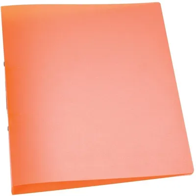 Produktbild von Ringbuch A4 2 Ringe 25mm orange-transluzent Packung mit 12 Stück