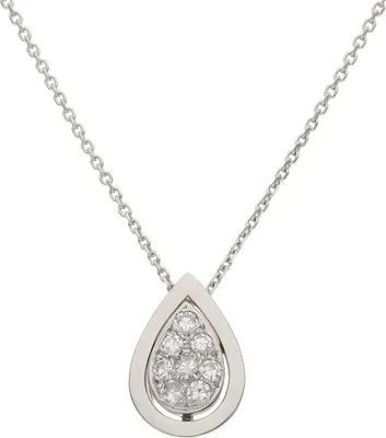 Produktbild von JuwelmaLux Anhänger 585/000 (14 Karat) Weißgold mit Diamanten JL30-02-2592