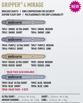 Produktbild von Unicorn Gripper 4 Mirage Shaft