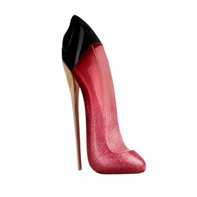 A perfume bottle shaped like a high-heeled shoe.