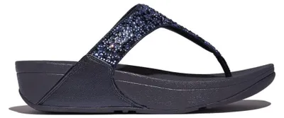 Produktbild von Fitflop Damen Lulu Adjustable Leather Toe-post SandalsFlipflop, navy, 43 EU