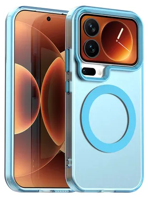 Produktbild von Magnetisch Hülle für Xiaomi 17 Pro, Schlank Durchscheinend Matt Stoßfest Handyhülle Blau