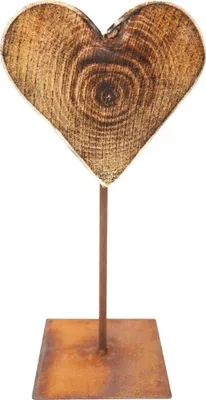 Produktbild von Badeko Holzherz 34 x 15 cm natur