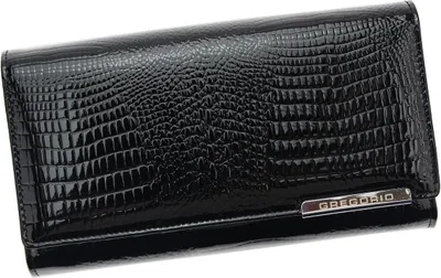 Image de Grand portefeuille pour femme en cuir verni